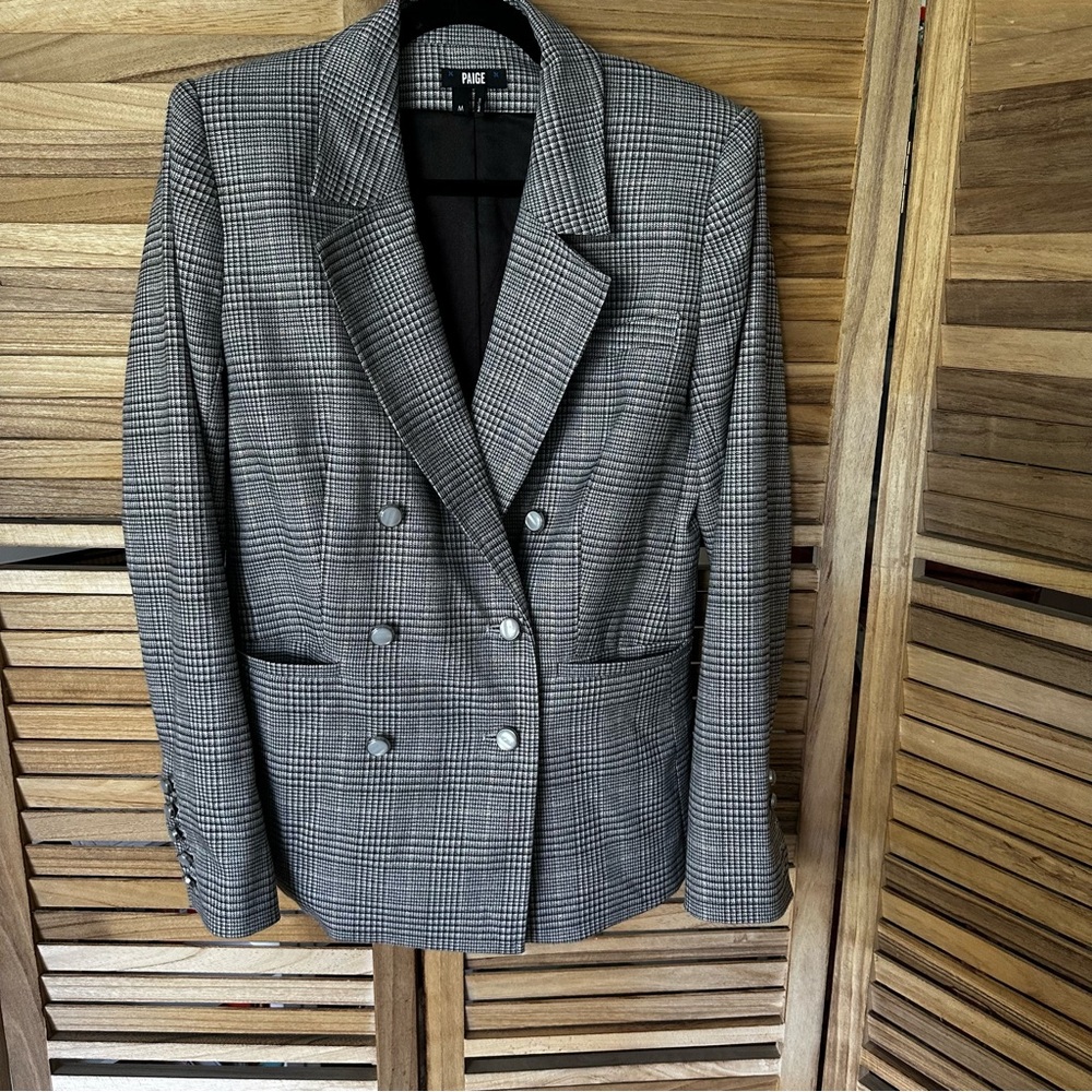 PAIGE Hollie Blazer - Grey Multi size M - Picture 5 of 10